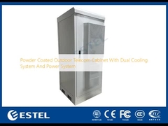 کابينت مخابراتي خارجي پوشيده با پودر با سيستم خنک کننده دوگانه و سيستم برق