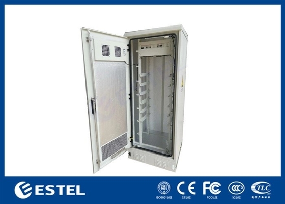 دسترسی جلویی کابینت مخابرات بیرونی فولاد گالوانیزه با کمربند امنیتی