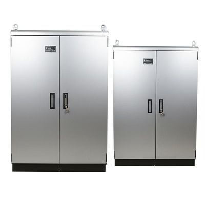 IP66 Weatherproof Telecom Enclosure with 800*800*2100mm Dimensions and DC48V LED Lamp for Outdoor Protection